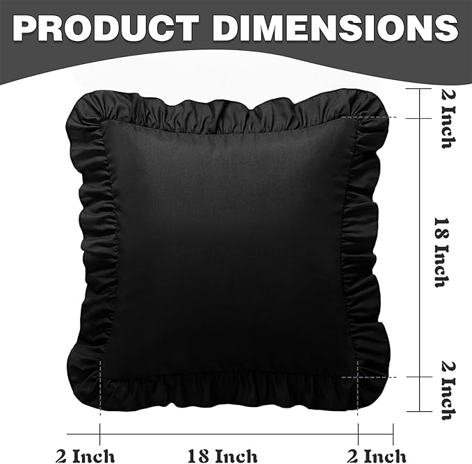 Microfiber Pillowcase Set - 18 x 18 in - 2 Piece