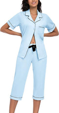 Women's Capri Pajama Set - Short Sleeve