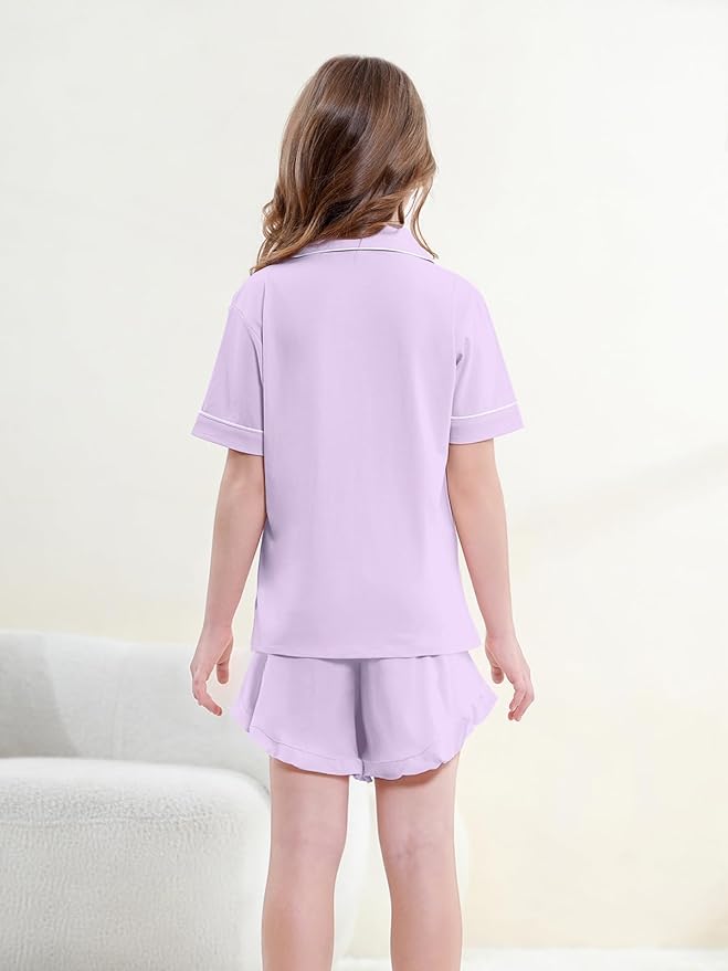 100% Cotton Shorts Pajama Set - Short Sleeve - 2 Piece