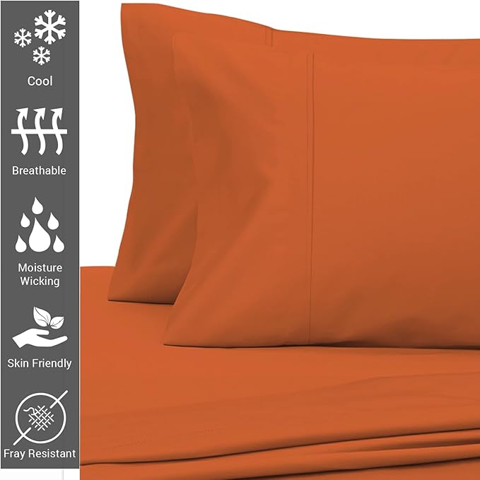 100% Cotton Pillowcase Set - Queen - 2 Piece