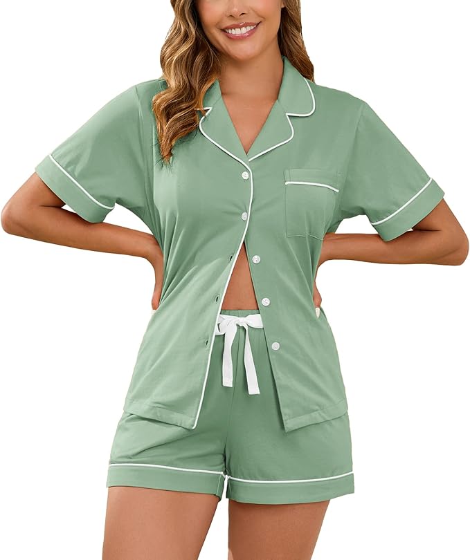 Women's Pajama Set - Short Sleeve - 2 Piece