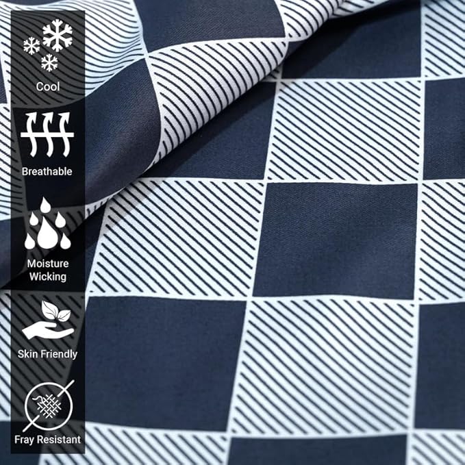 100% Cotton Pillowcase Set - King - 2 Piece