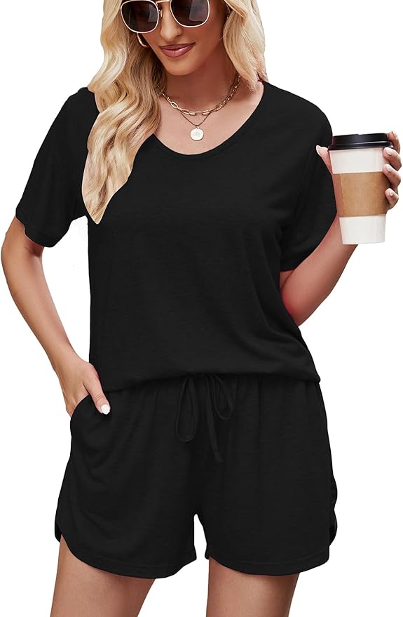 Shorts Pajama Set - Short Sleeve - 2 Piece
