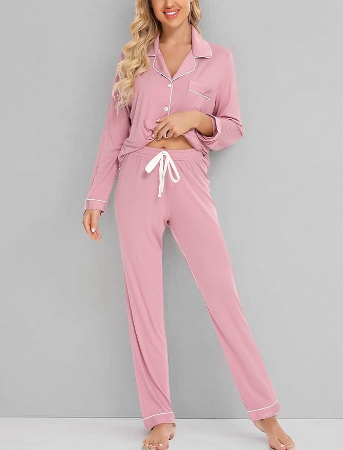 Women's Pants Pajama Set - Long Sleeve - 2 Piece