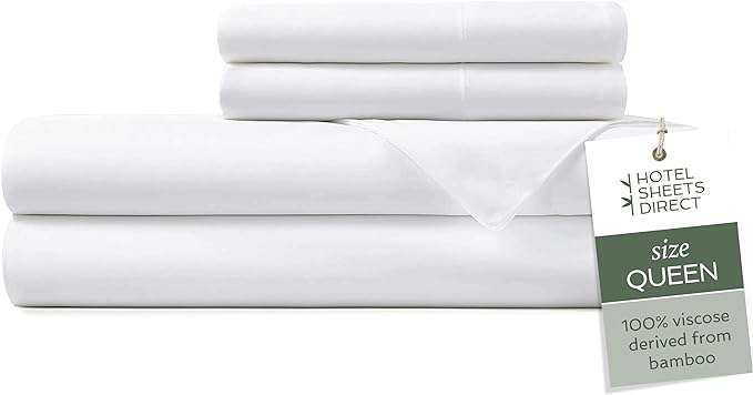 Bamboo Cooling Bed Sheet Set - Queen - 4 Piece