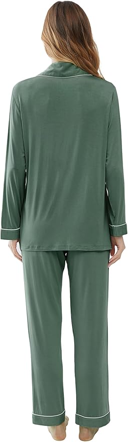 Women's Bamboo Cooling Pajama Set - Long Sleeve