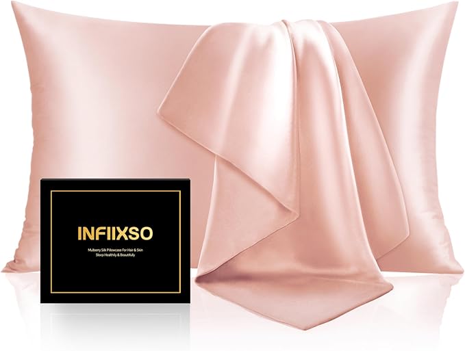 Mulberry Silk Cooling Pillowcase - King - 20 x 40 in