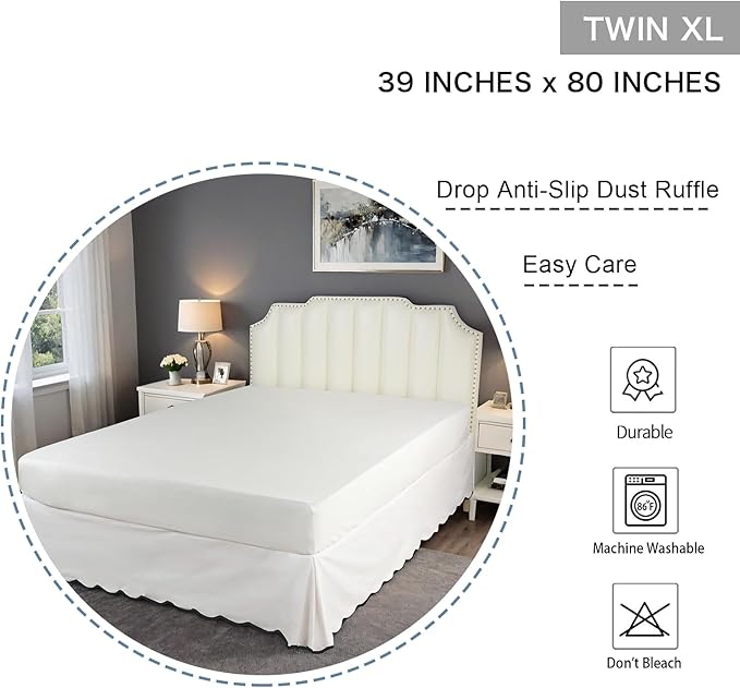 Bed Skirt - Twin XL - 14 in Drop