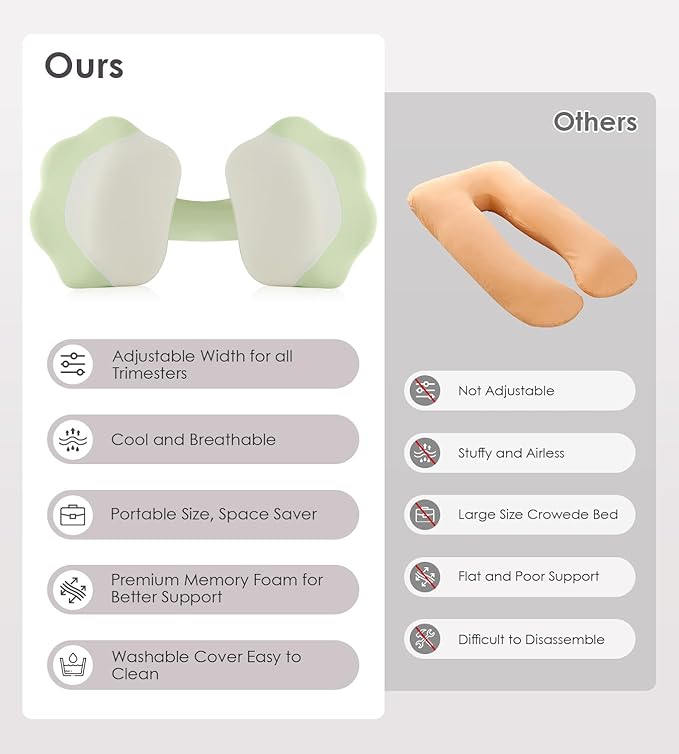 Memory Foam Cooling Body Pillow