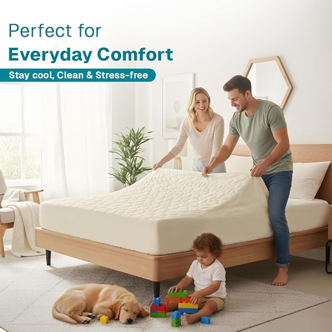 Mattress Pad - Twin XL - 17 in Deep Pocket