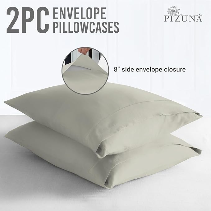 100% Cotton Pillowcase Set - Queen - 2 Piece