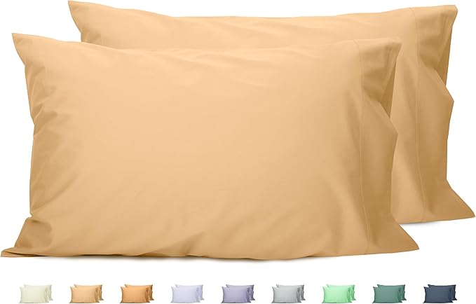 100% Cotton Pillowcase Set - King - 20 x 40 in - 2 Piece