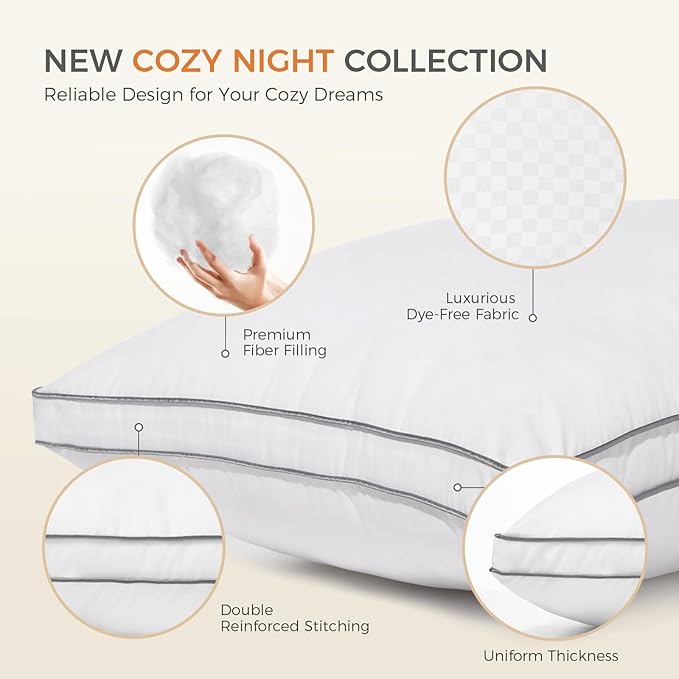 Bed Pillow - Queen - 2 Piece