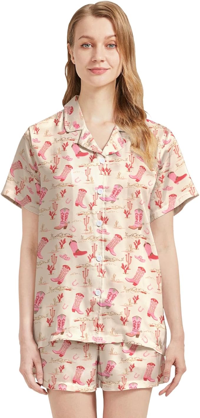 Women's Pajama Set - Short Sleeve - 2 Piece