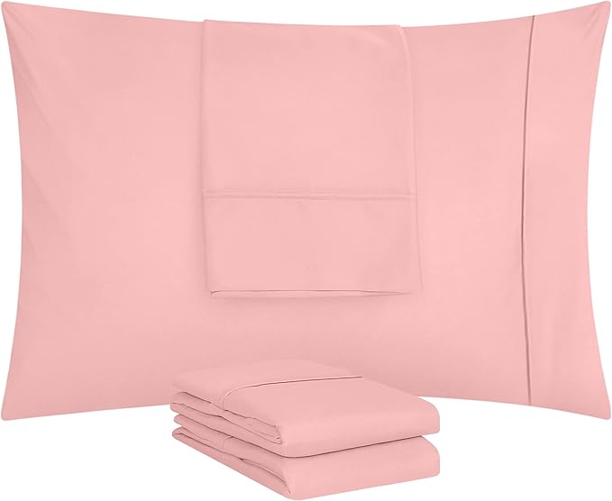 Microfiber Pillowcase Set - Queen - 20 x 30 in - 4 Pack