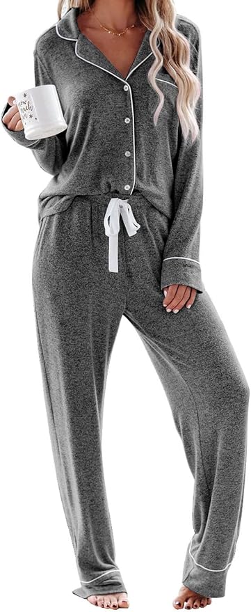 Women's Pajama Set - Long Sleeve - 2 Piece