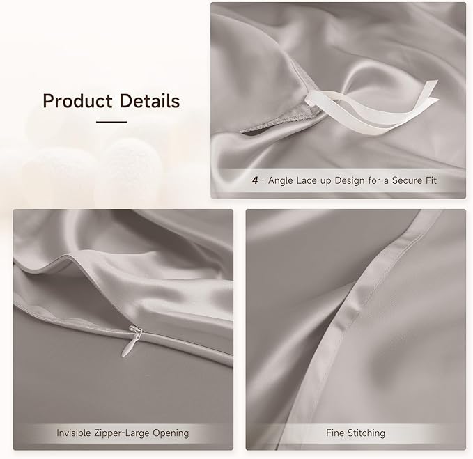 Mulberry Silk Duvet Cover Set - Twin - 3 Piece
