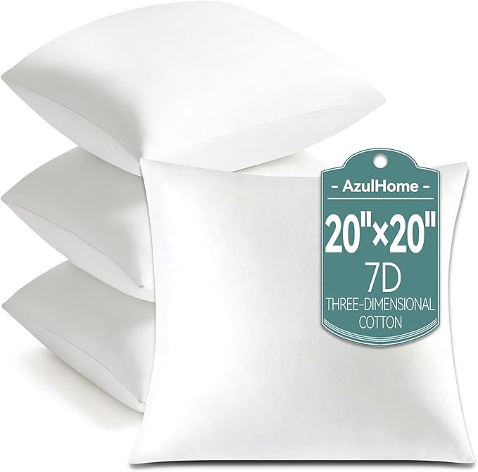 Down Alternative Hypoallergenic Pillow Insert - 20 x 20 in