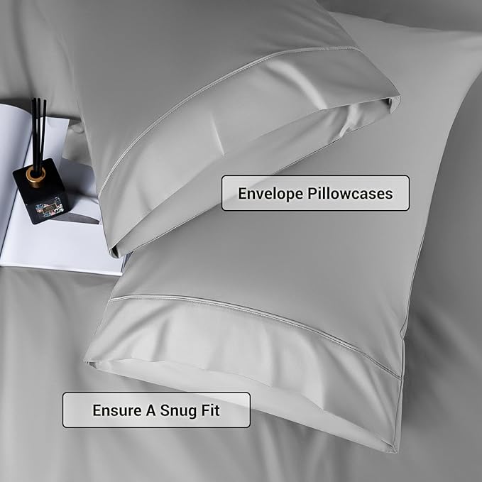 Bamboo Cooling Bed Sheet Set - Queen - 4 Piece