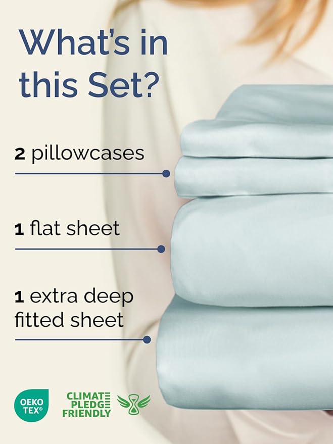 Cooling Bed Sheet Set - Twin - 4 Piece