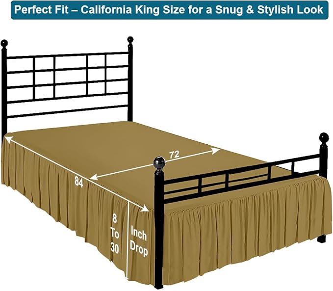 Linen Bed Skirt - King