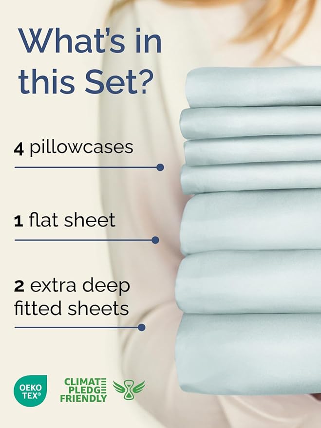 Cooling Bed Sheet Set - Split King - 7 Piece