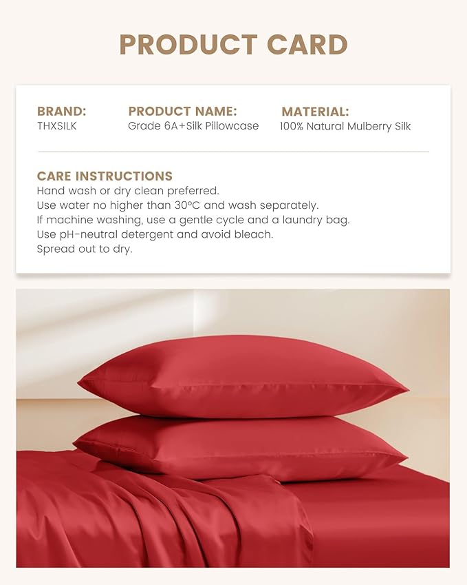 Mulberry Silk Pillowcase Set - King - 2 Piece