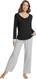 Women's Bamboo Pants Pajama Set - Long Sleeve - 2 Piece