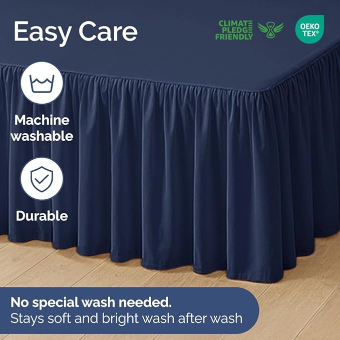 Bed Skirt - King - 12 in Drop