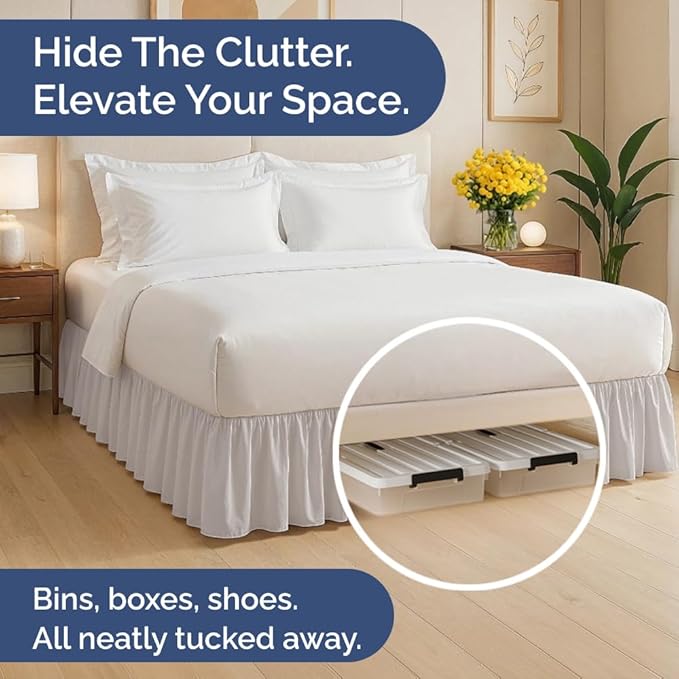 Bed Skirt - Full - 12 in Drop