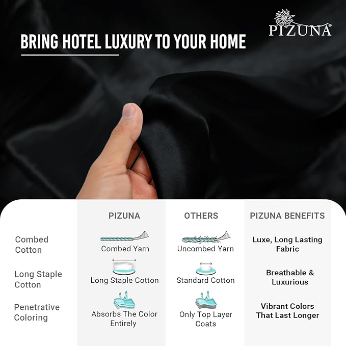 100% Cotton Pillowcase Set - King - 2 Piece