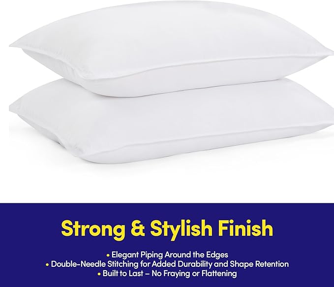 Down Alternative Bed Pillow - King - 2 Pack