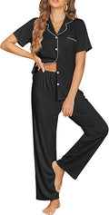 Pants Pajama Set - Short Sleeve - 2 Piece