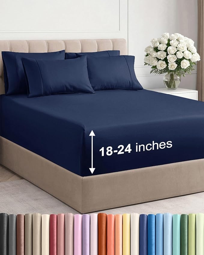 Cooling Bed Sheet Set - Full - 6 Piece