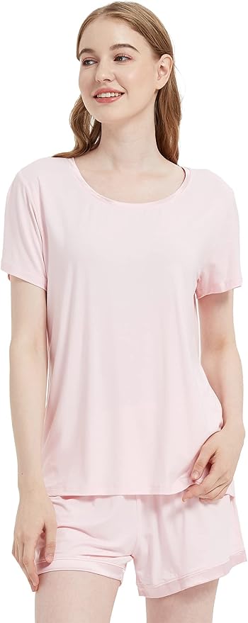 Bamboo Shorts Pajama Set - Short Sleeve - 2 Piece