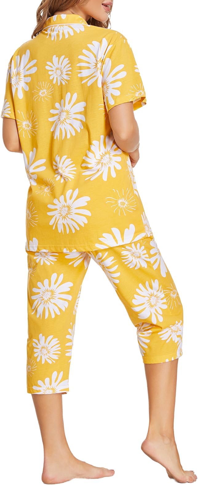 Capri Pajama Set - Short Sleeve - 2 Piece