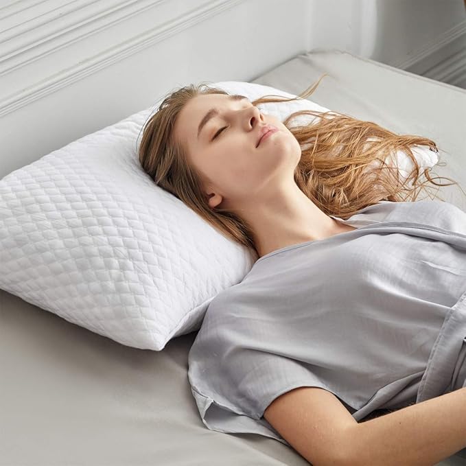 Memory Foam Hypoallergenic Bed Pillow - Queen