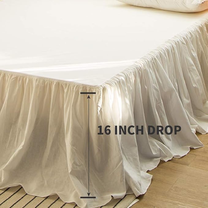 Linen Bed Skirt - King