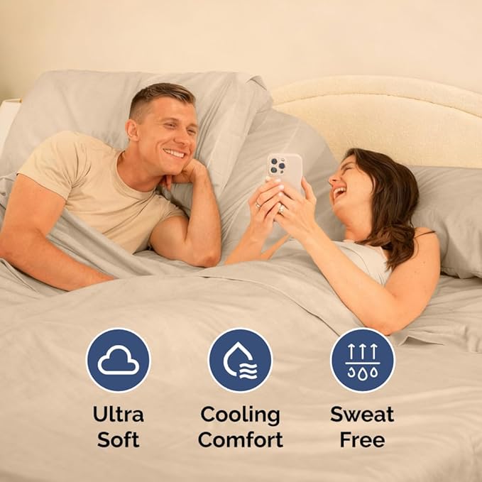 Cooling Bed Sheet Set - King - 4 Piece