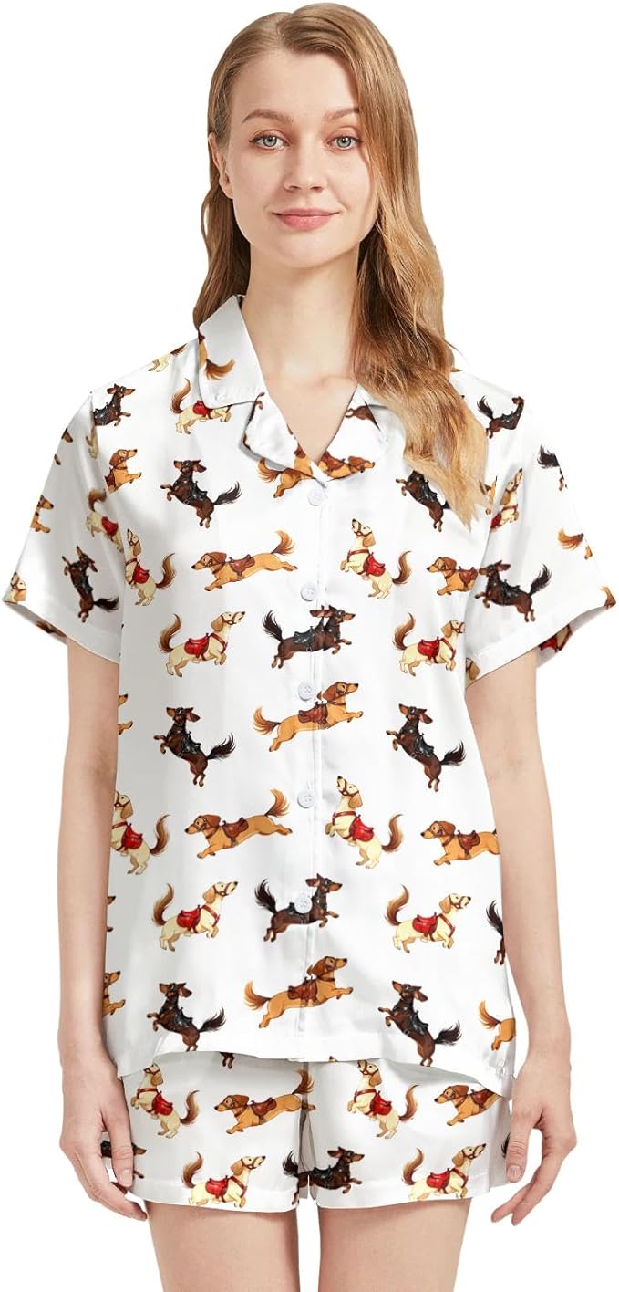 Women's Pajama Set - Short Sleeve - 2 Piece