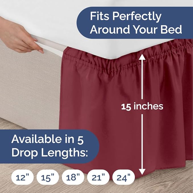 Bed Skirt - Queen - 15 in Drop