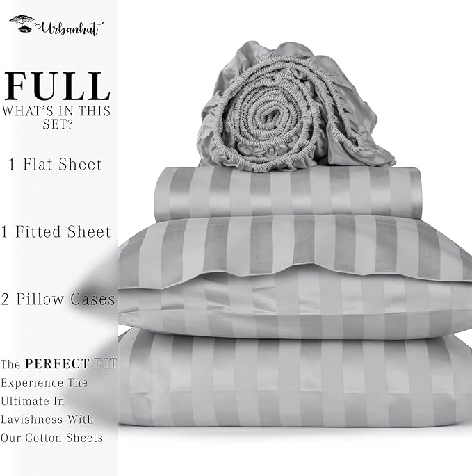 Bed Sheet Set - Full - 16 in Deep Pocket - 4 Piece