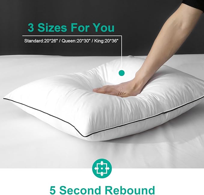 Bed Pillow - Queen - 2 Piece