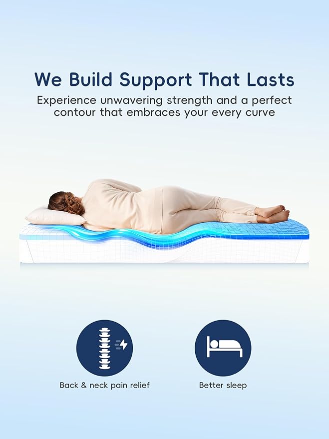 Memory Foam Mattress Topper - King