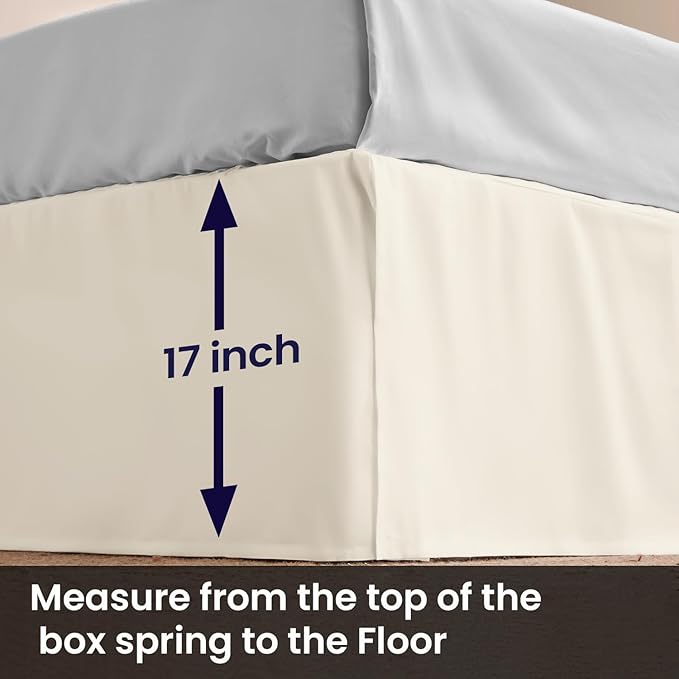 Microfiber Bed Skirt - Queen - 17 in Drop