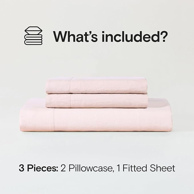 Linen Cooling Bed Sheet Set - King - 3 Piece