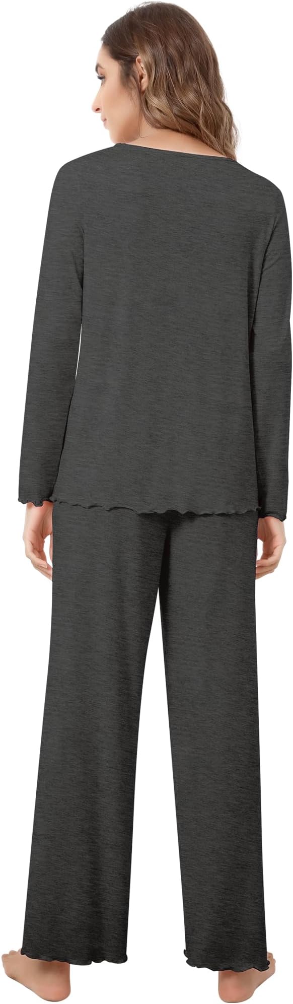 Women's Bamboo Pants Pajama Set - Long Sleeve - 2 Piece