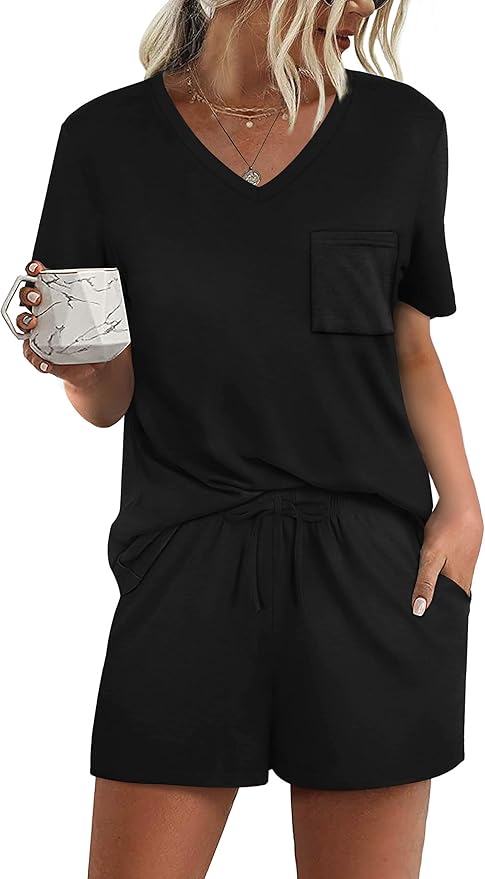 Women's Pajama Set - Short Sleeve - 2 Piece