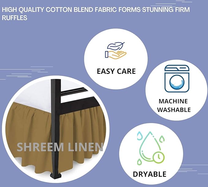 Linen Bed Skirt - Queen