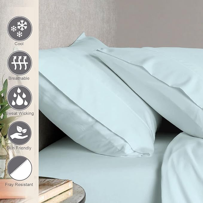 100% Cotton Pillowcase Set - King - 2 Piece